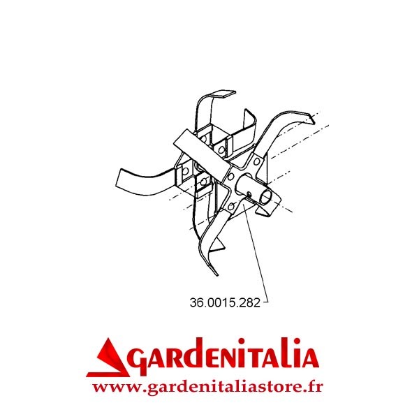 Fraise gauche pour Motobineuse EURO 3 EVO Eurosystems