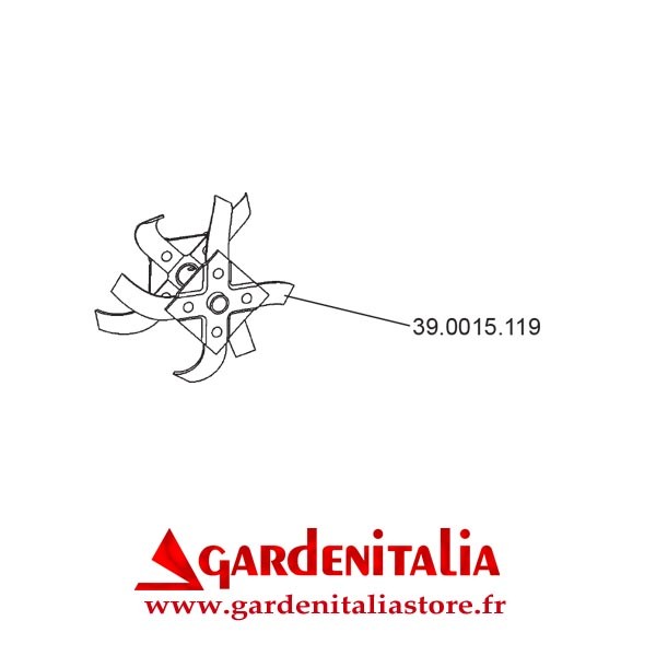 Fraise Gauche pour Motobineuse Z1 Eurosystems