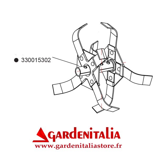 Fraise gauche pour Cultivateur RTT 2 Eurosystems