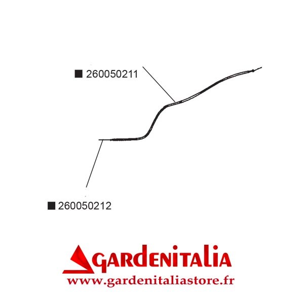 Fil plus gaine d'accélérateur pour Cultivateur RTT 2  Moteur Kohler SH265