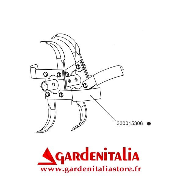 Fraise gauche pour Cultivateur RTT 3 Eurosystems