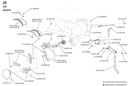 Accélérateur Motorstop pour Motobineuse Z8 Moteur Honda