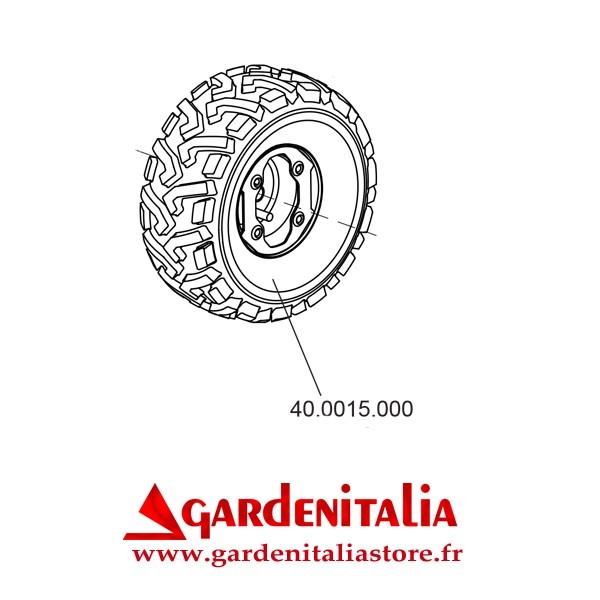 Roue Gauche pour Multi Outil P 70 EVO Eurosystems