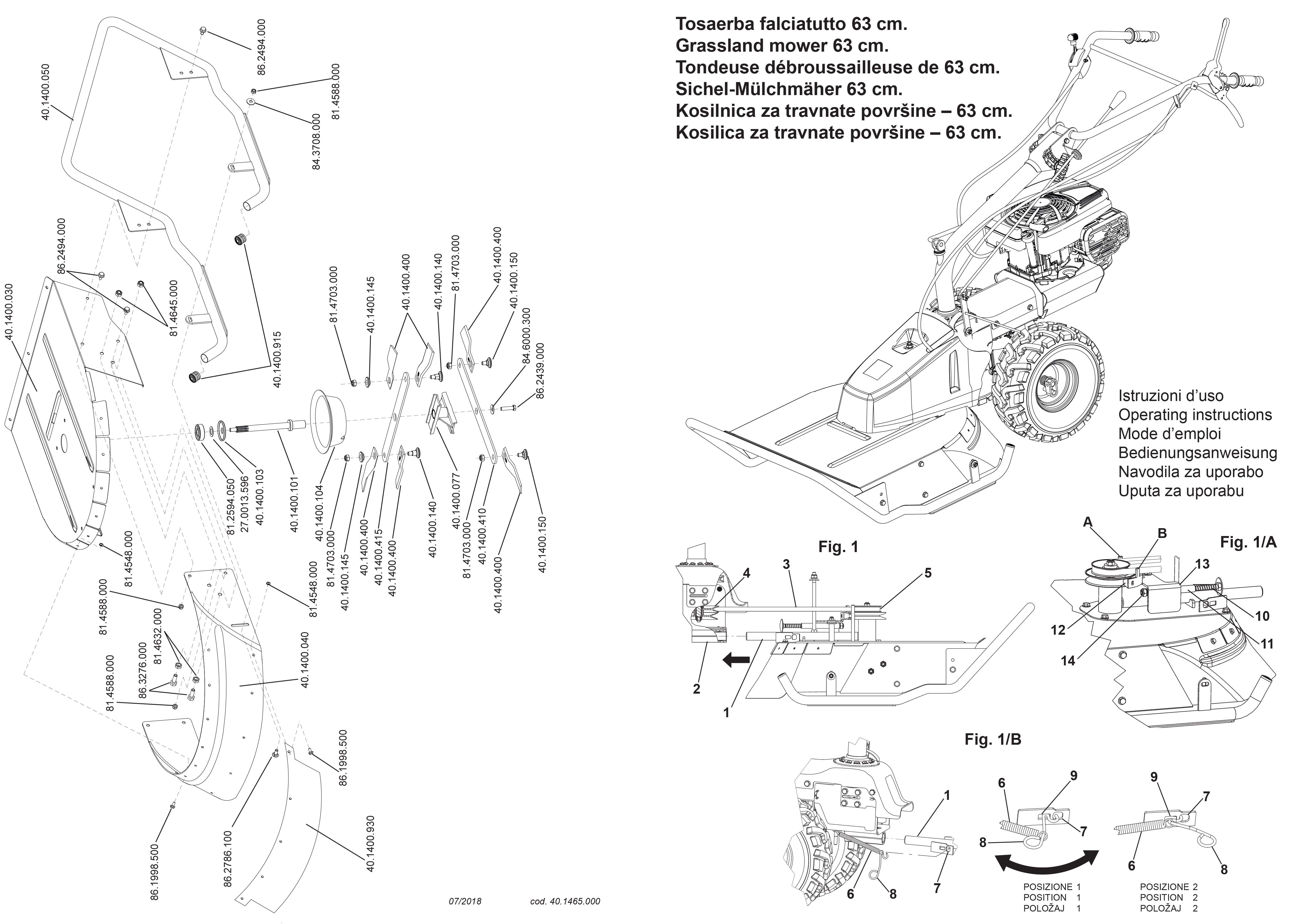 Arbre Lame pour Dèbroussailleuse P 70 EVO Eurosystems