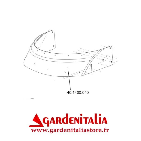 Carter Arrière pour Dèbroussailleuse P 70 EVO Eurosystems