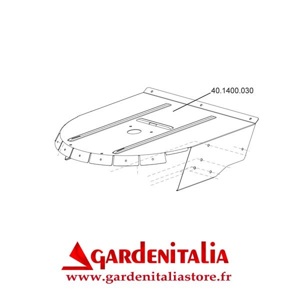 Carter Avant pour Dèbroussailleuse P 70 EVO Eurosystems