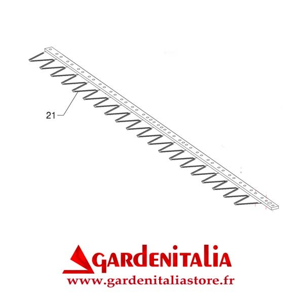 Lame Inférieure pour Barre de Coupe P 70 EVO Eurosystems