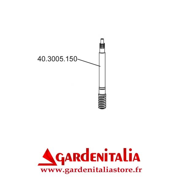 Vis sans fin pour Fraise Multi Outil P70 EVO Eurosystems