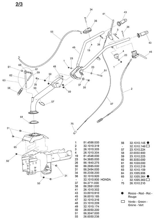 Accélérateur pour Faucheuse M210 Moteur B&S Eurosystems