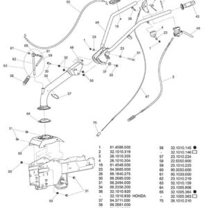 Accélérateur pour Faucheuse M210 Moteur Honda Eurosystems