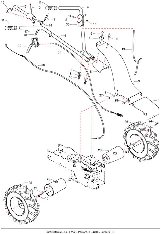 Arbre pour Faucheuse M90 Eurosystems
