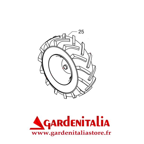Roue Droite pour Faucheuse M90 Eurosystems