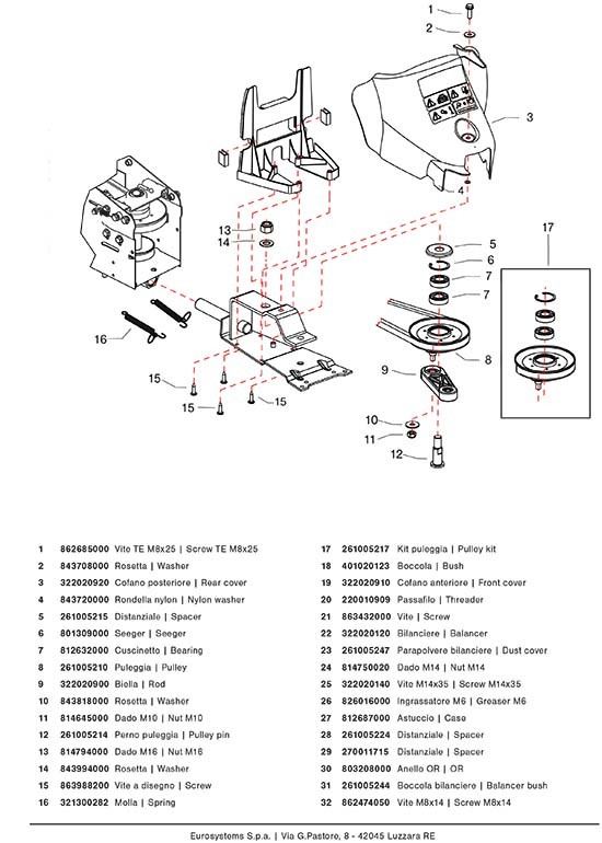 Accélérateur pour Faucheuse M90 Eurosystems