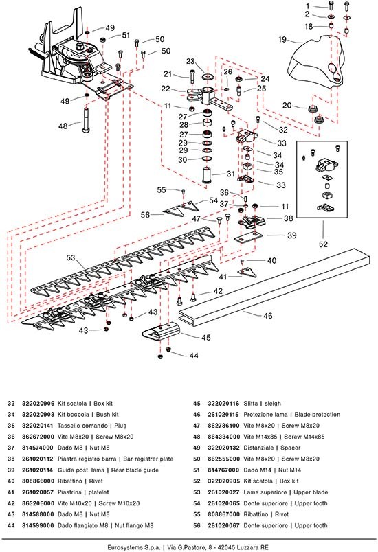 Kit Poulie pour Faucheuse M90 Eurosystems