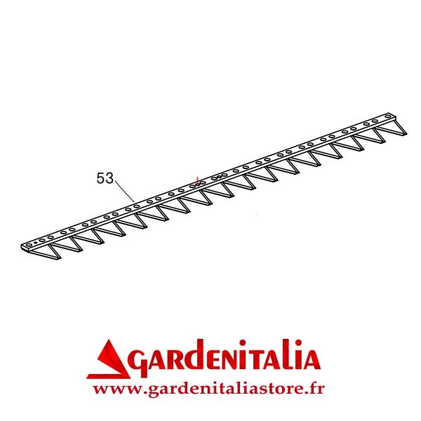 Lame Supérieure pour Barre de Coupe Faucheuse M90 Eurosystems