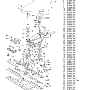 Lame Supérieure pour Barre de Coupe P55 Eurosystems