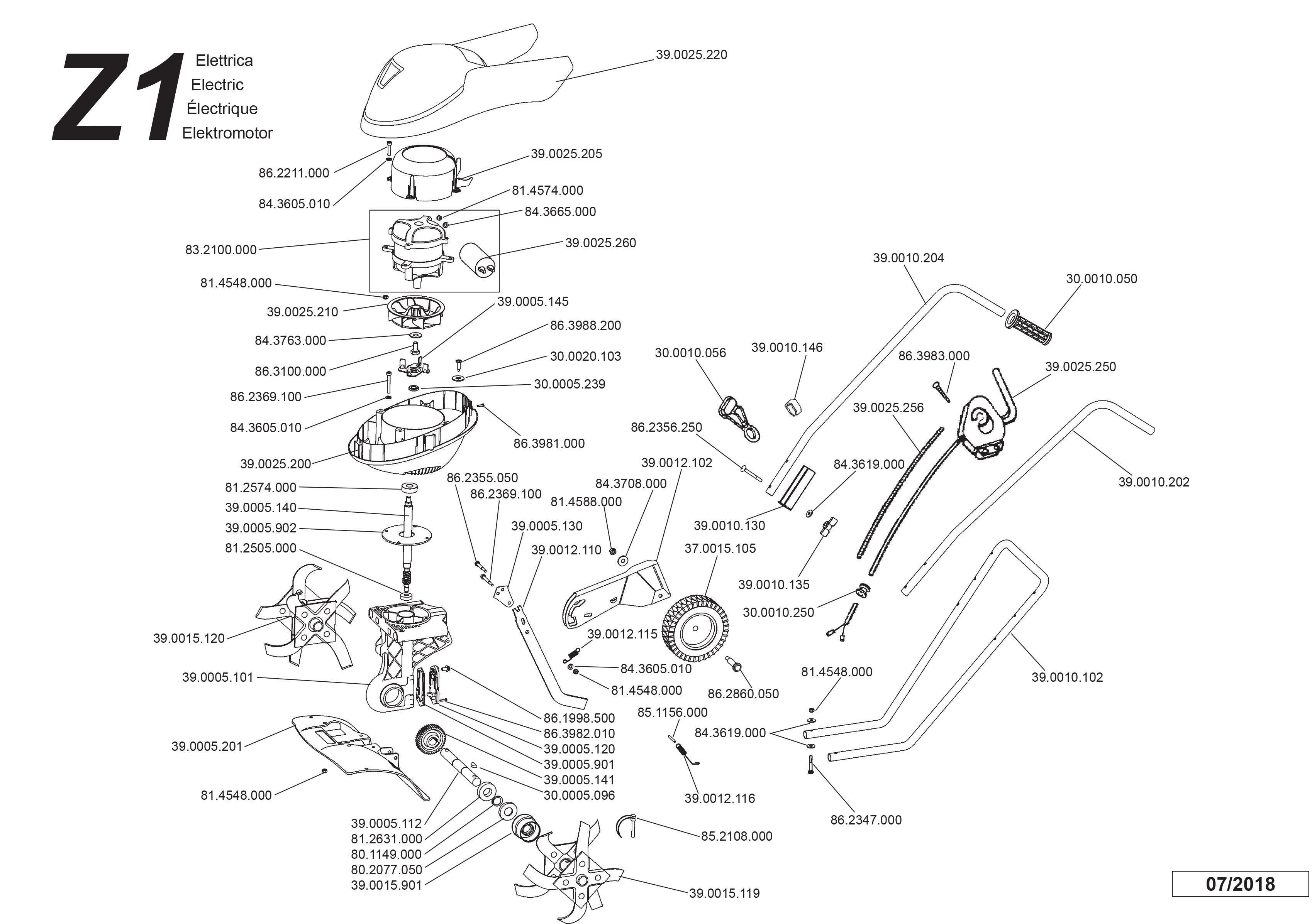 Convoyeur Moteur pour Motobineuse Z1 Eurosystems