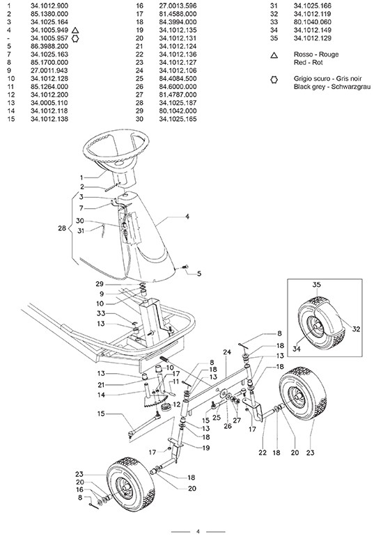 Bouchon du Réservoir pour Rider ASSO Eurosystems