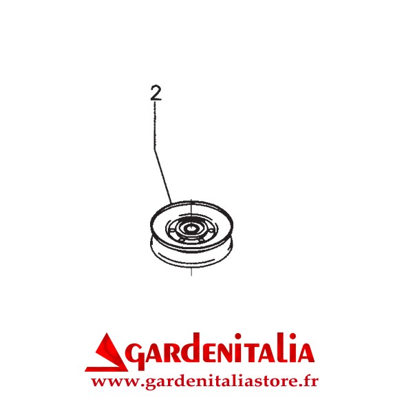Galet Tendeur de Courroie pour Rider SLALOM Eurosystems
