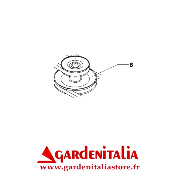 Poulie pour Rider SLALOM 76 Eurosystems
