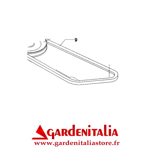 Courroie pour Rider SLALOM 76 Eurosystems
