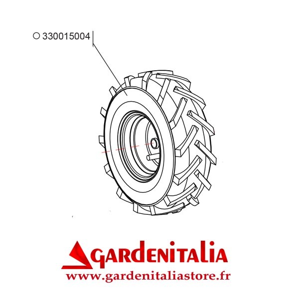 Roue Droite pour Brouette CARRY Eurosystems