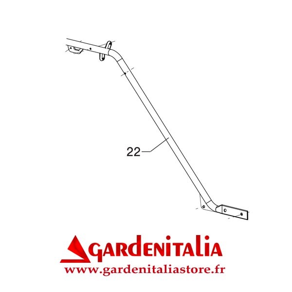 Guidon Droite pour Brouette CARRY Eurosystems