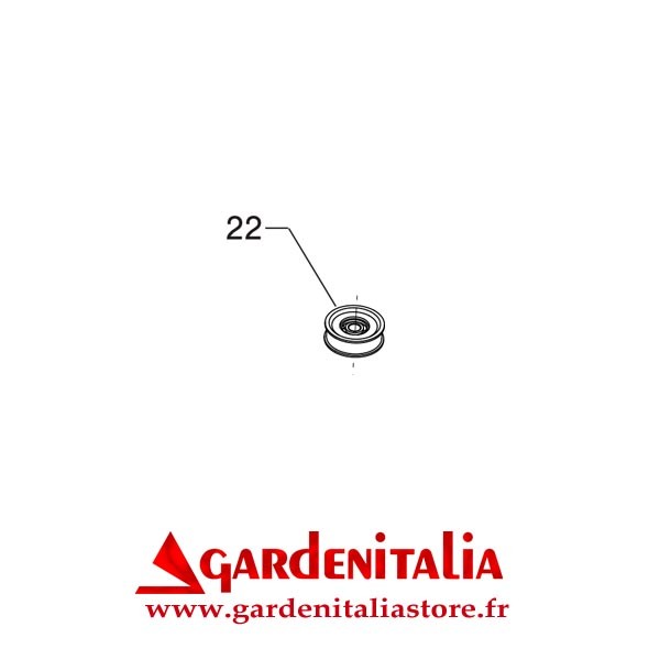Galet Tendeur de Courroie pour Brouette CARRY Eurosystems