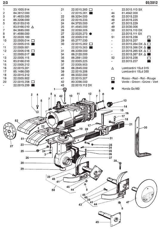 Éperon pour Motobineuse EURO 102 Eurosystems