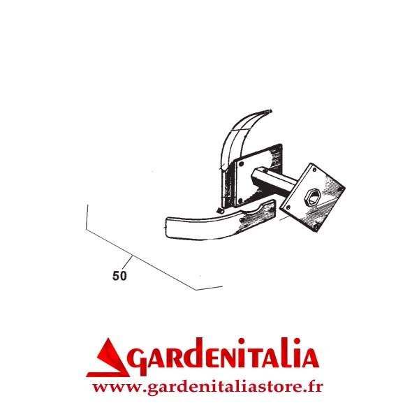 Fraise Gauche pour Motobineuse EURO 102 Eurosystems