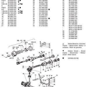 Boîte de Vitesse pour Motobineuse EURO 102 Eurosystems