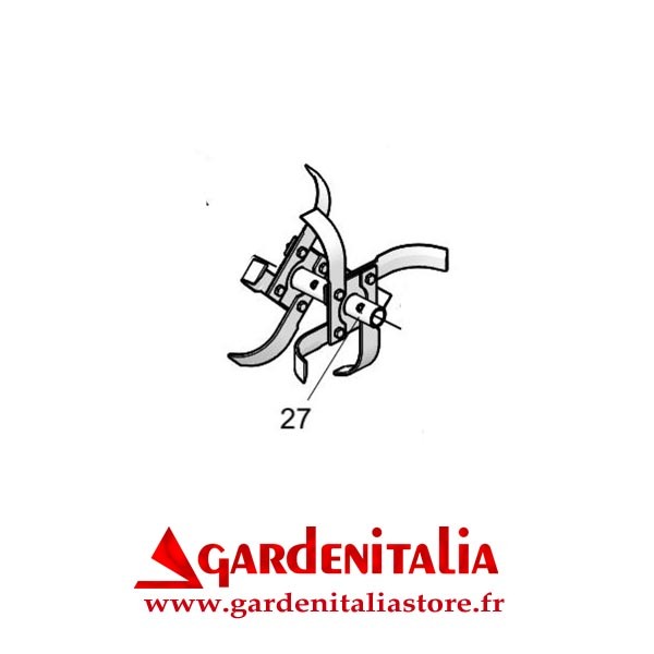 Fraise Droite pour Motobineuse EURO 5 EVO 2+1 Eurosystems