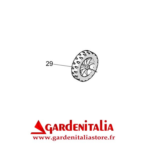 Roue de Transport pour Motobineuse EURO 5 EVO 2+1 Eurosystems
