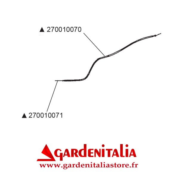 Fil plus gaine d'accélérateur pour Motobineuse EURO 5 EVO 2+1  Moteur Honda