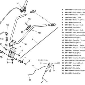 Fil Motorstop pour Motobineuse EURO 5 EVO 2+1 Eurosystems