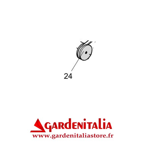 Poulie pour Motobineuse EURO 5 EVO 2+1 Eurosystems