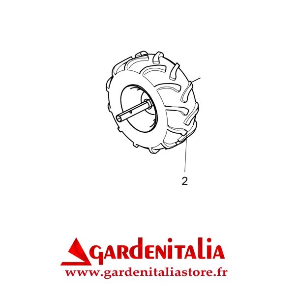 Roue Gauche pour Faucheuse MINIEFFE Eurosystems