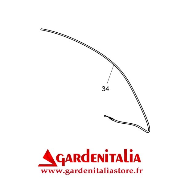 Câble de transmission RM pour Faucheuse MINIEFFE Eurosystems