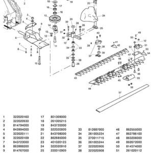 Couteau pour Barre de Coupe Faucheuse MINIEFFE Eurosystems