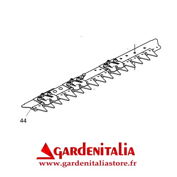 Corps Barre de Coupe pour Faucheuse MINIEFFE Eurosystems
