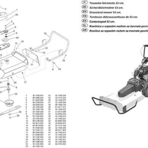 Arbre Support de Lame pour Dèbroussailleuse MINIEFFE Eurosystems