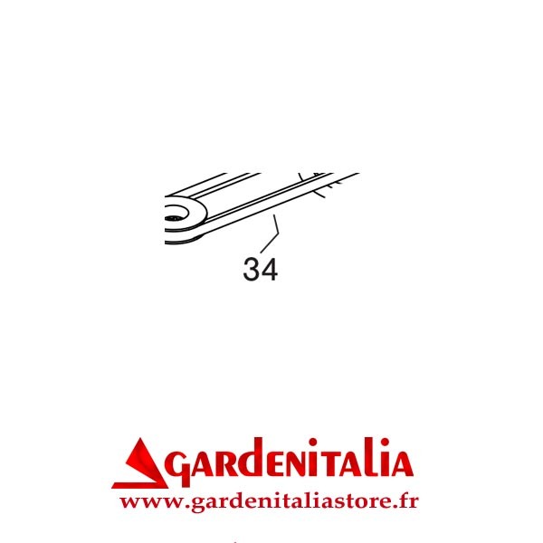Courroie pour Faucheuse Rotative RS210 Eurosystems