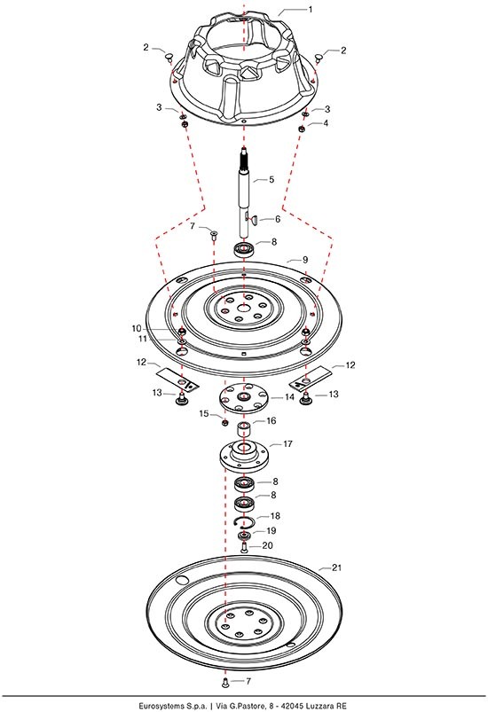 Accélérateur pour Faucheuse Rotative RS210 Eurosystems