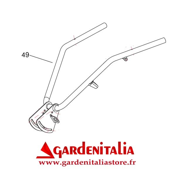 Guidon pour Faucheuse Rotative RS210 Eurosystems