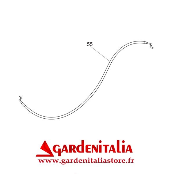 Câble accélérateur pour Faucheuse Rotative RS210 Eurosystems