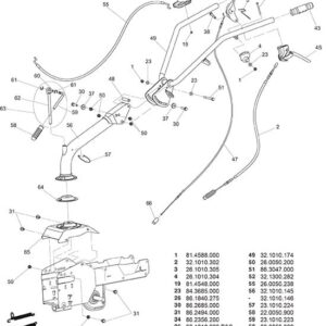 Arbre pour Faucheuse Rotative RS210 Eurosystems