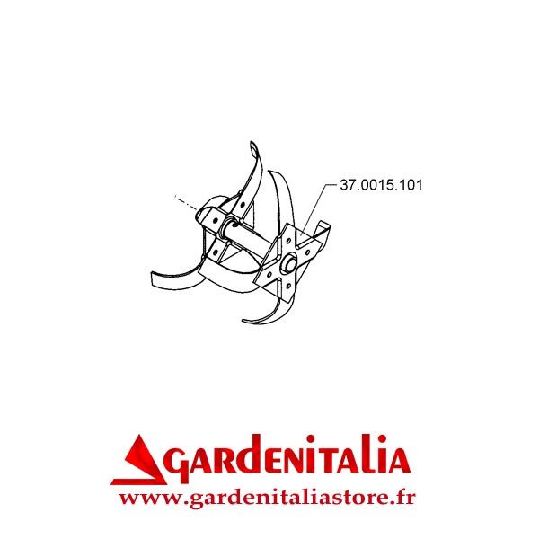 Fraise gauche pour Motobineuse Z2 Eurosystems