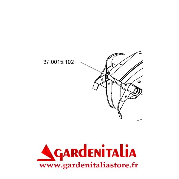 Fraise Droite pour Motobineuse Z2 Eurosystems