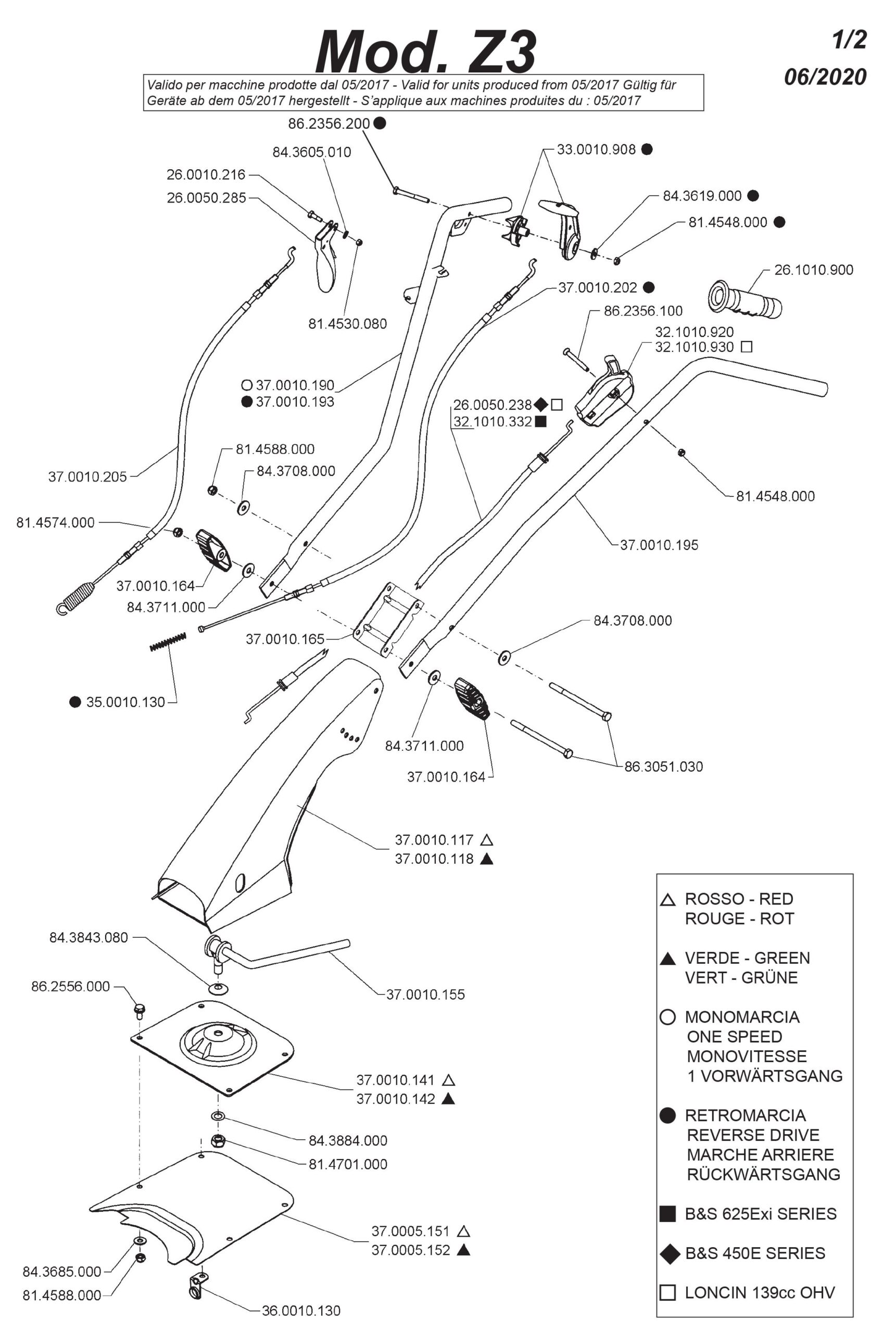 Courroie pour Motobineuse Z3 RM