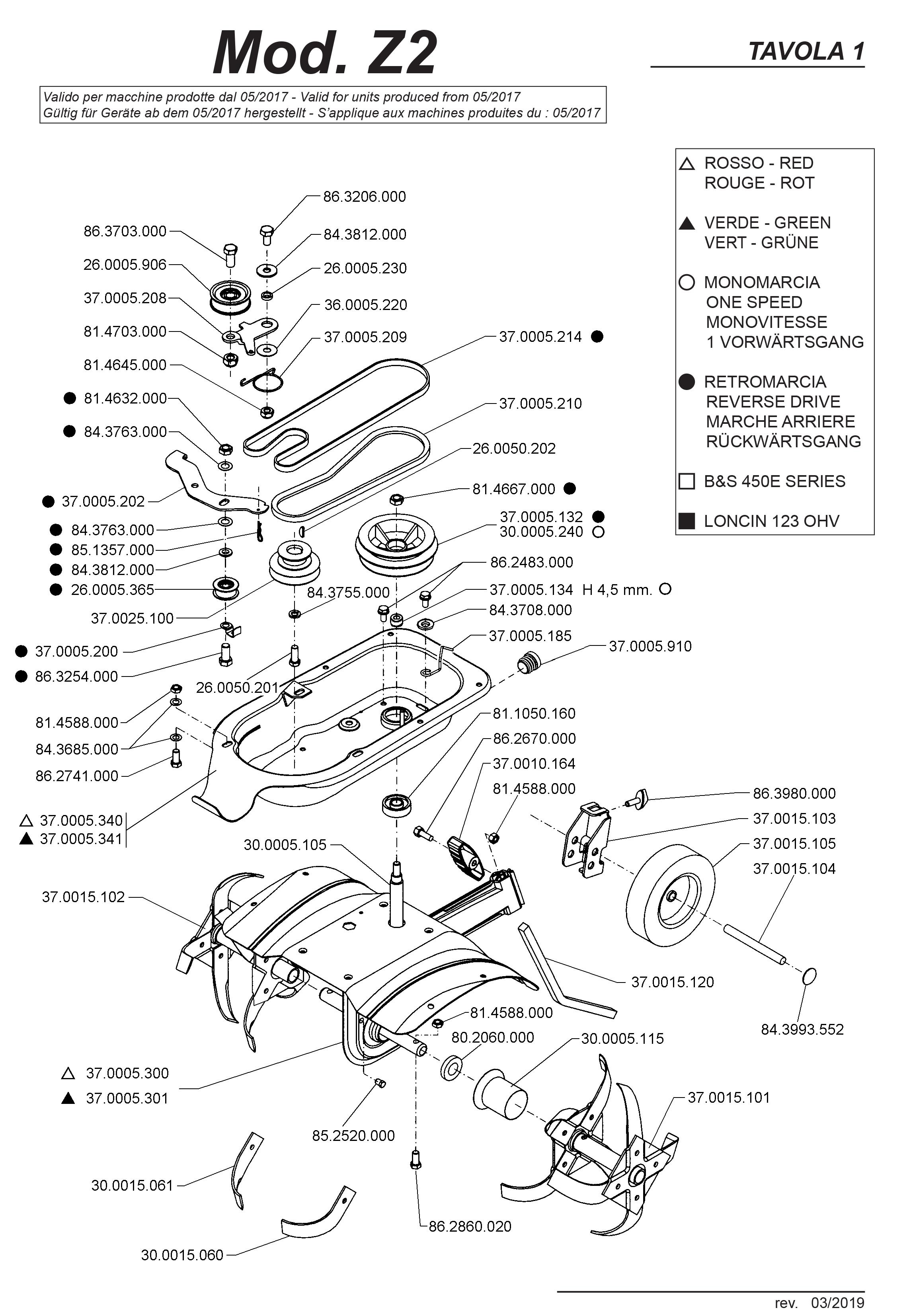 Accélérateur pour Motobineuse Z2 Moteur B&S 450 E-Series Eurosystems
